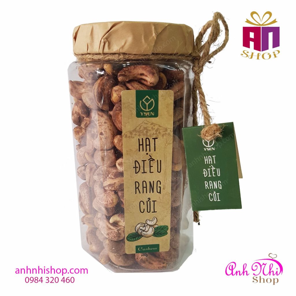 Hạt điều vỏ lụa rang củi YSEN 450g