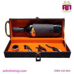 Hộp đựng rượu cứng đơn vàng