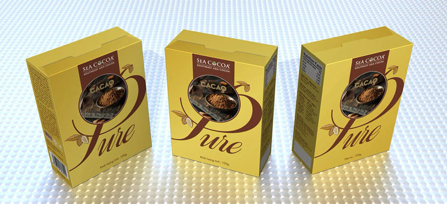 Ca cao PURE 100g vàng