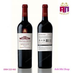 Rượu vang đỏ Chateau Cristo Cabernet 14.5% Chai750 ml