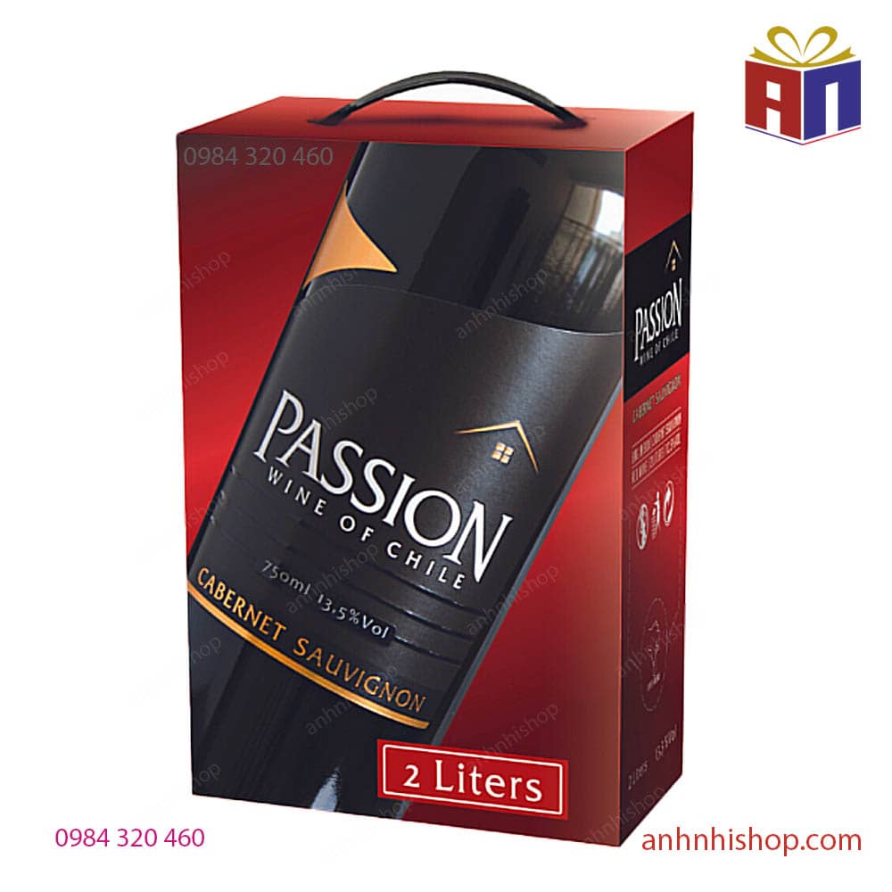 Rượu vang bịch Passion Cabernet Hộp giấy 2L