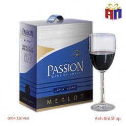 Rượu vang Passion Merlot hộp 3lit 13.5%