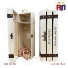 Hộp gỗ đựng rượu đơn nan hở