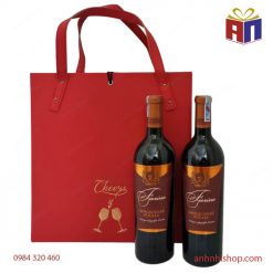 Hộp vang FIORINO hộp 2 chai 2 ly