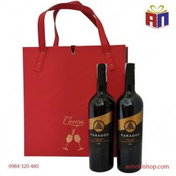 Hộp vang PARADOX hộp 2 chai 2 ly
