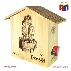 Rượu vang PASSION hộp gỗ ngôi nhà 3 lít