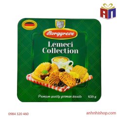 Bánh quy Borggreve Lemeci Collection 650g xanh lá