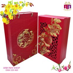 Hộp đựng quà 2 ngăn Xuân Đắc Lộc