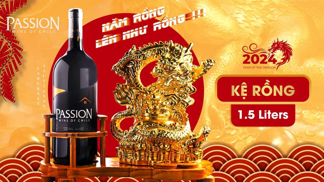 Kệ Rượu Vang Passion Cabernet Sauvignon Linh Vật Rồng